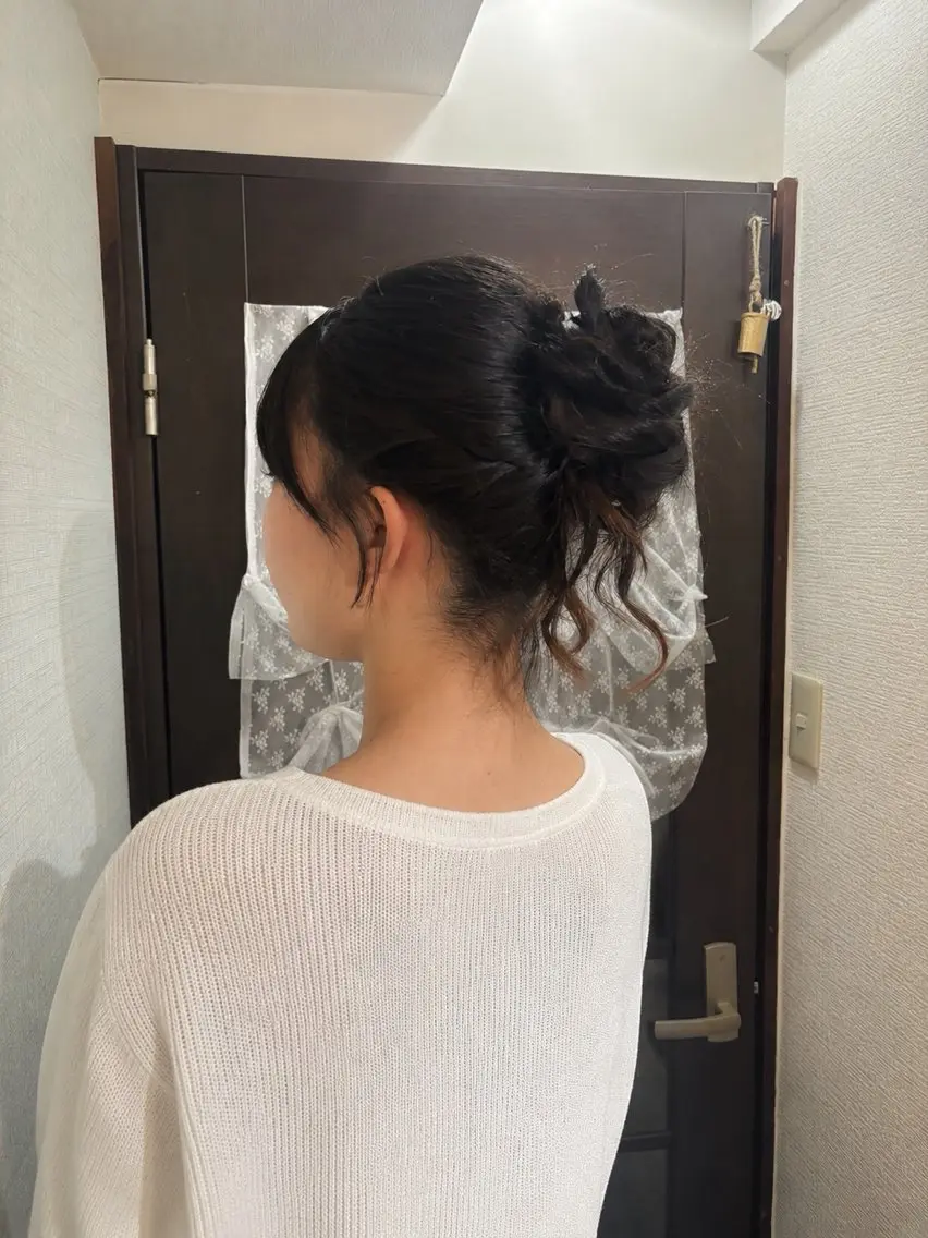 ロング ヘアアレンジ ココシャル miranoのヘアスタイル