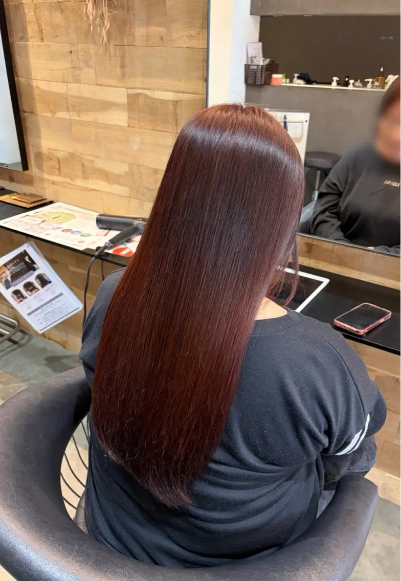ロング カラー ボルドーカラー maya /札幌美容師のヘアスタイル
