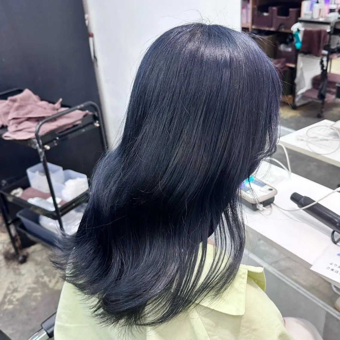 セミロング 🎀モテ暖色× エクステ🎀あかりのヘアスタイル