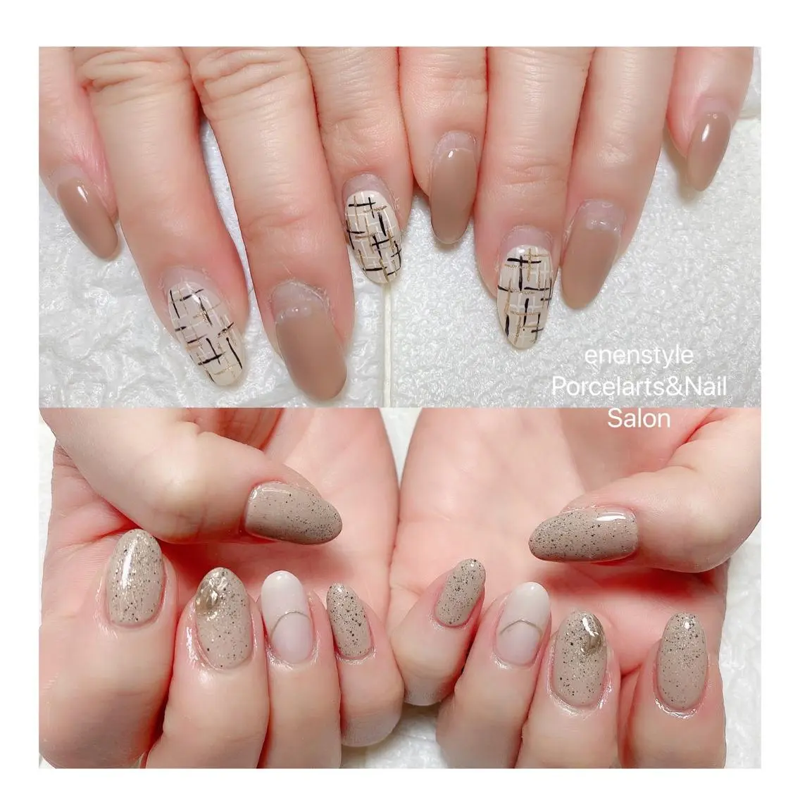 ミディアム ネイル ハンドネイル 🐾enen style 🐾のネイルデザイン