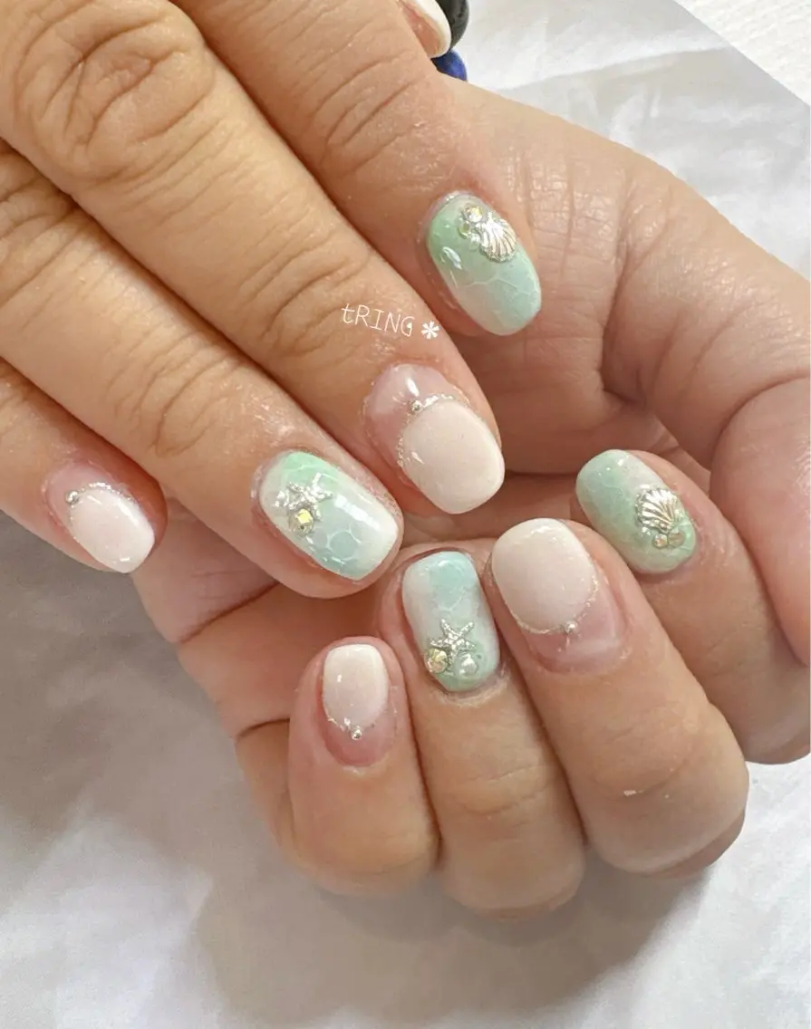 ネイル ハンドネイル tRING* しいの木台のネイルデザイン