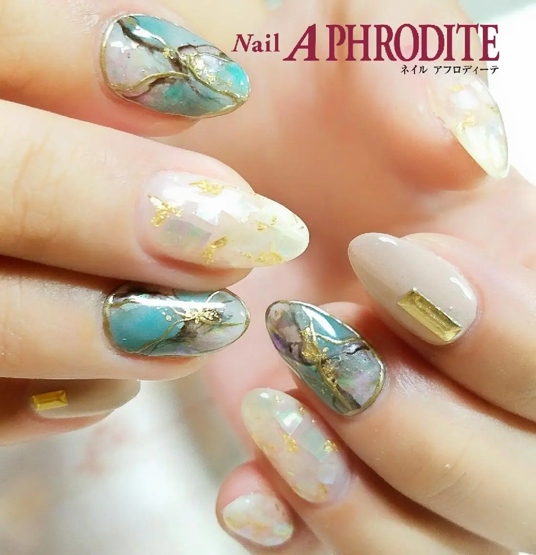 ネイル 大理石ネイル(マーブル) Nail Aphroditeのネイルデザイン