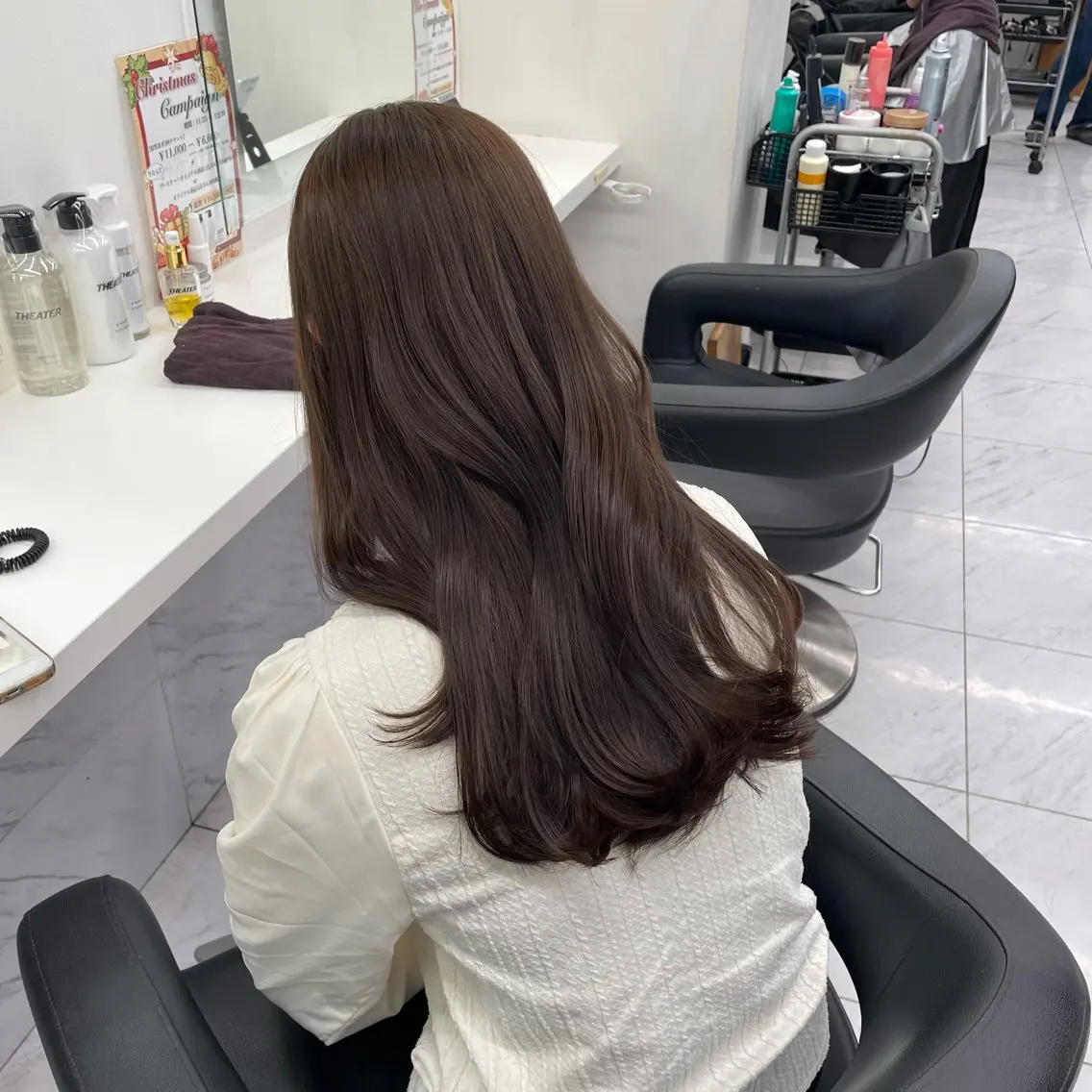 カラー ヘアアレンジ 🖤艶髪／髪質改善 横浜美容室／ゆりのヘアスタイル