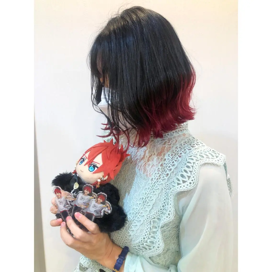 ミディアム カラー 推しカラー✨ オタク美容師ユウカのヘアスタイル