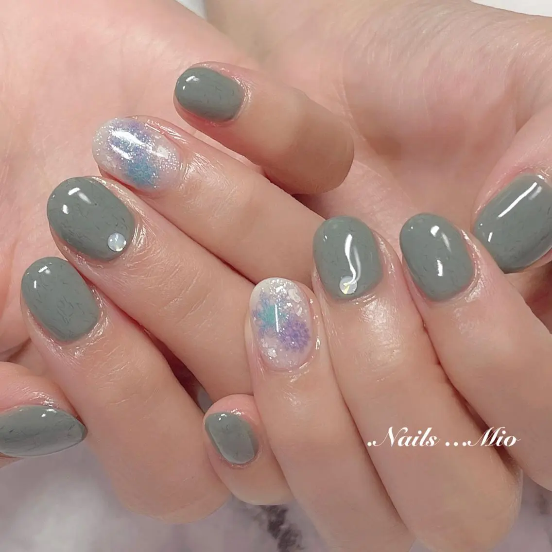 ネイル アートネイル ワンカラーネイル .Nails Mio 赤羽西ネイルサロンのネイルデザイン
