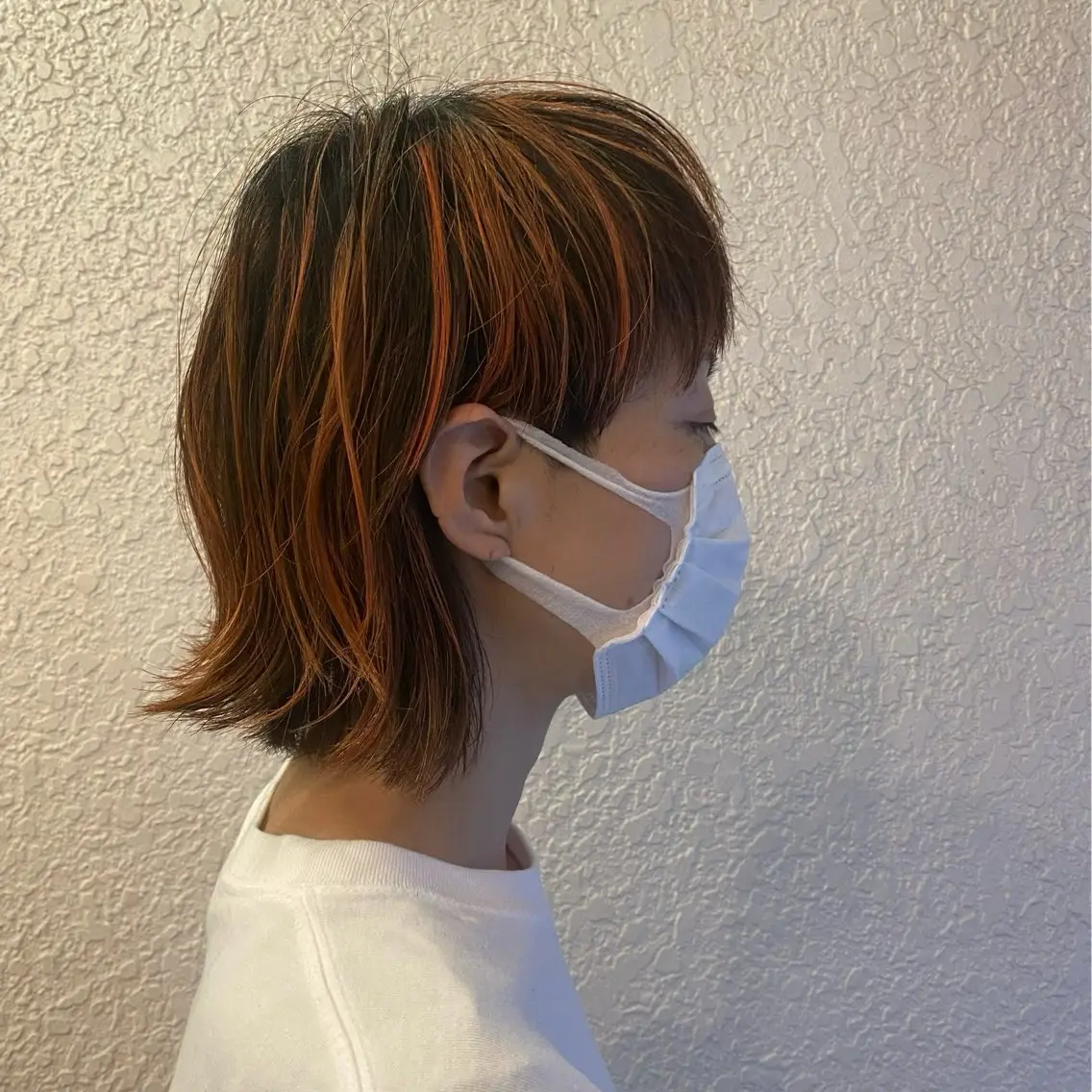 ミディアム カラー ウルフカット マンツーマン施術✂︎ machikaのヘアスタイル