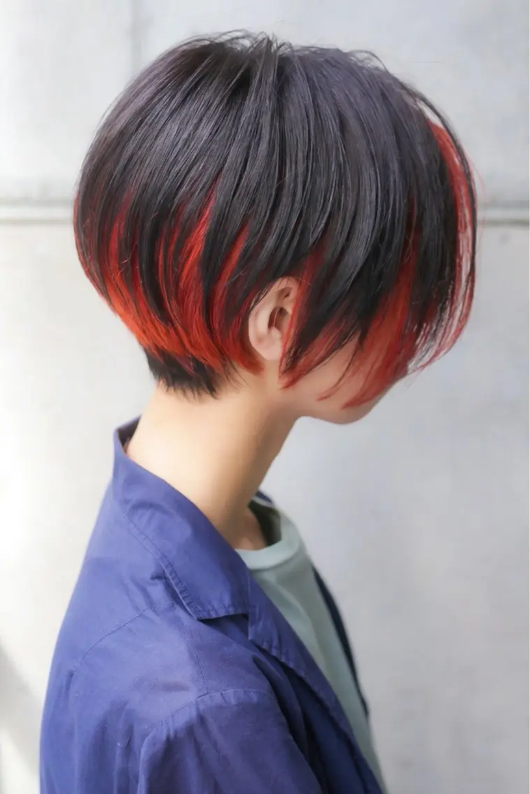 ショート カラー 辻口 俊のヘアスタイル