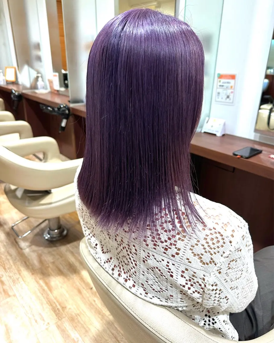 カラー ダブルカラー 宇都 唯のヘアスタイル