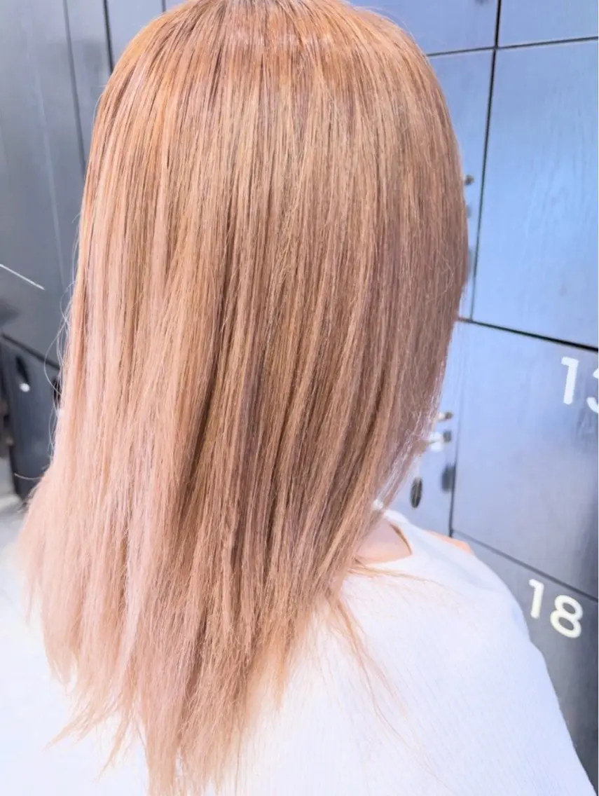 カラー ヘアカラー トリートメント 山形/ ブリーチ無し ダブルカラーのヘアスタイル
