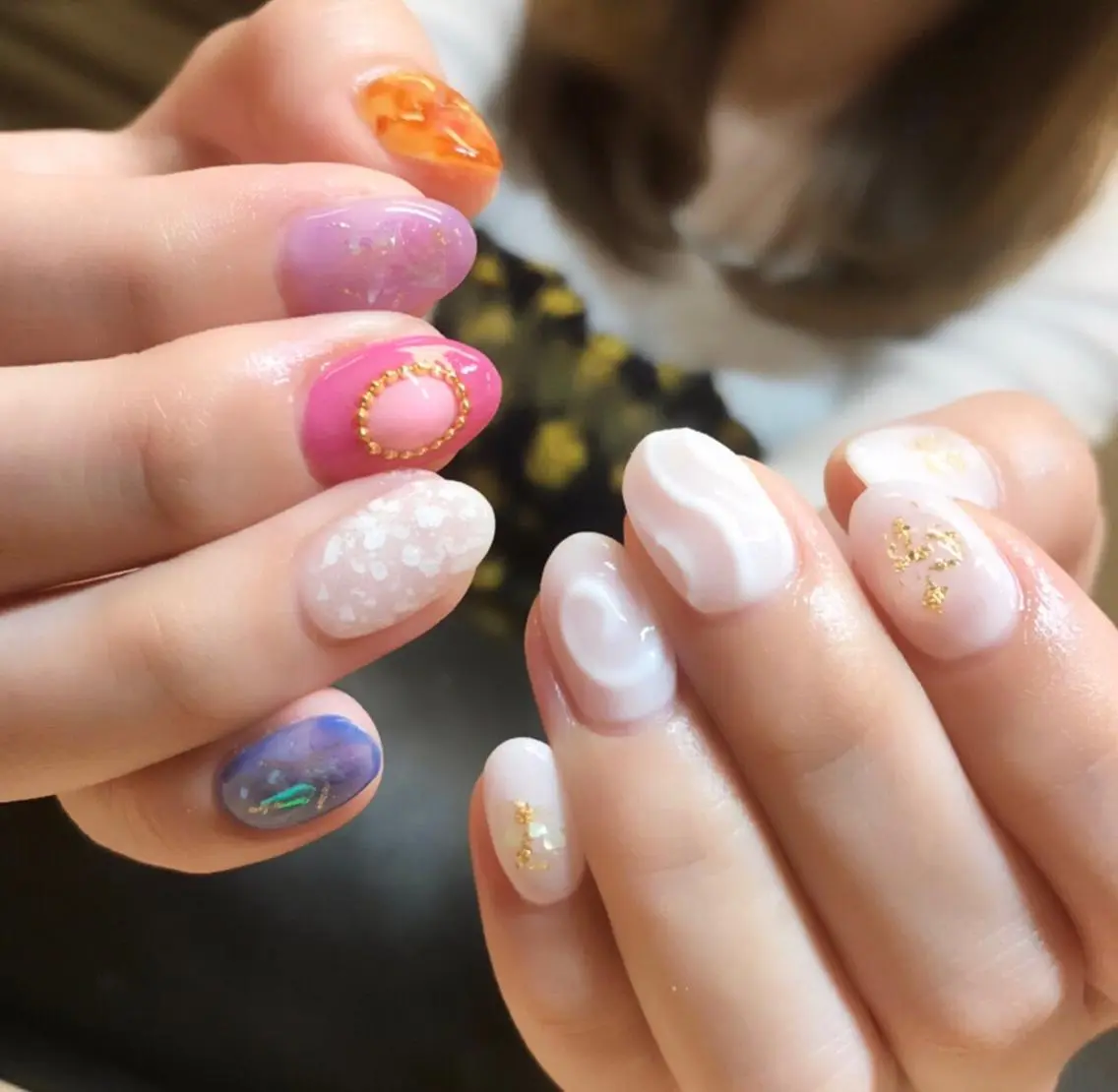 ネイル ツメトマツゲ .のネイルデザイン