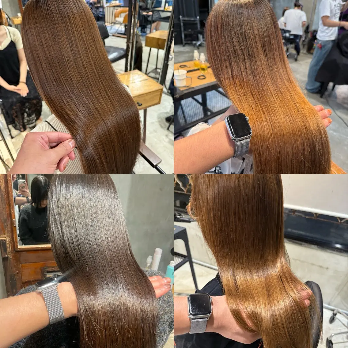 セミロング 髪質改善 縮毛矯正 酸性ストレート カット ヘアカラー 縮毛矯正 トリートメント お気に入り数2.3万 🏆SHO🏆のヘアスタイル