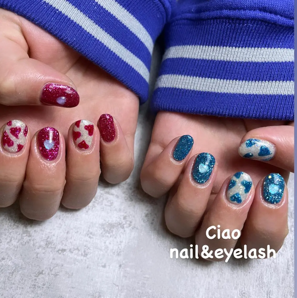 ネイル アートネイル ジェルネイル ハート ニュアンスネイル シンプルネイル #Amin nail salonのネイルデザイン