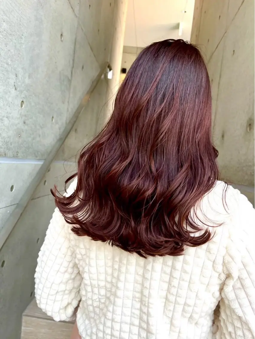 セミロング ヘアカラー トリートメント ﾐﾕ Day&Nightのヘアスタイル