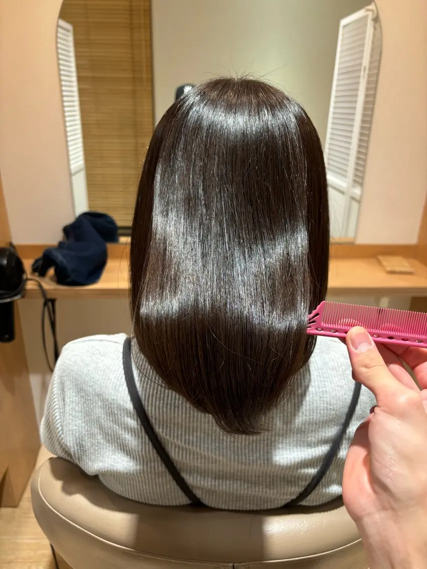 セミロング カット ヘアカラー トリートメント 【Amphi Tokyo】宮原のヘアスタイル