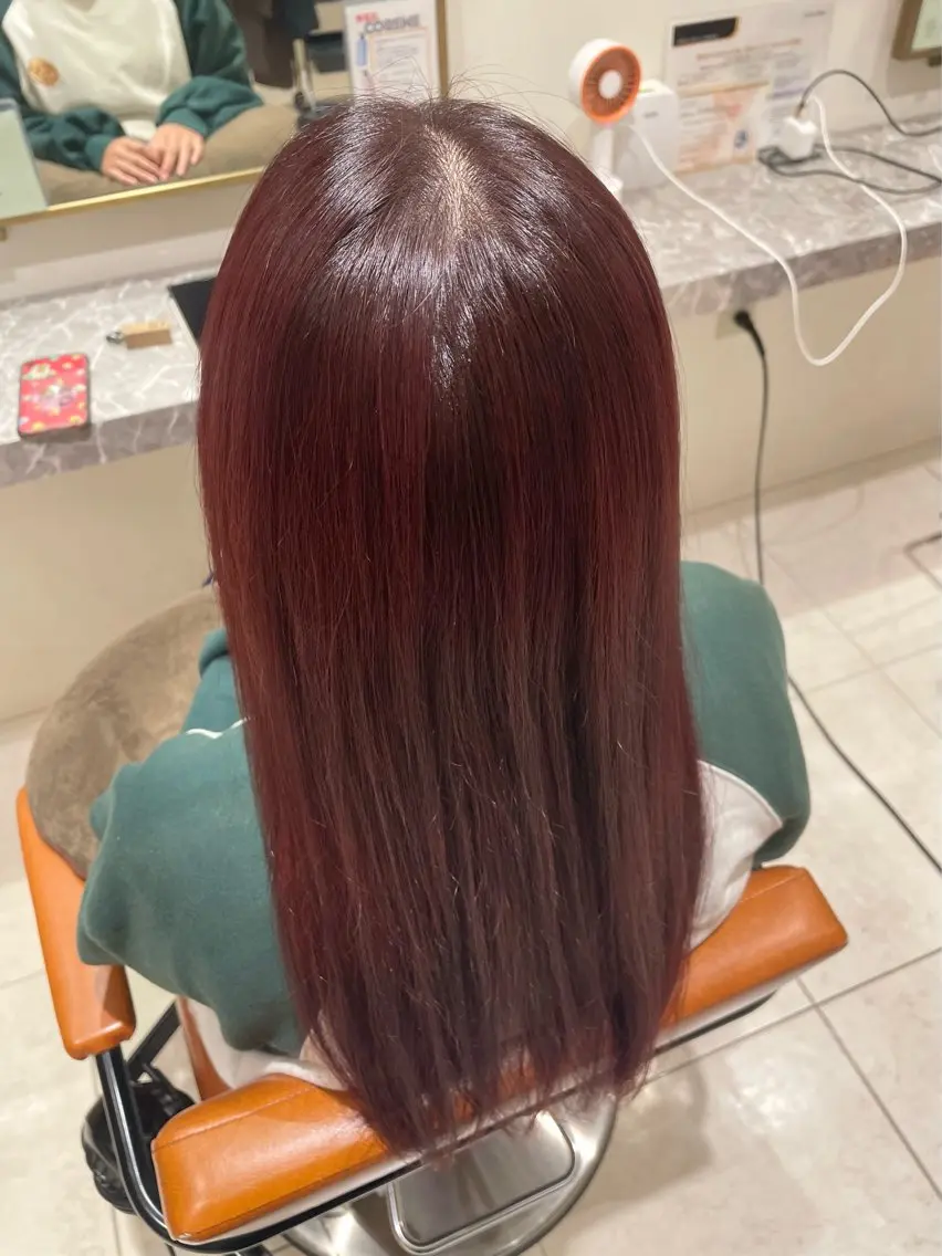 ロング カラー カット ヘアカラー トリートメント 暖色/ベージュ/ メンズ/鈴木彩のヘアスタイル