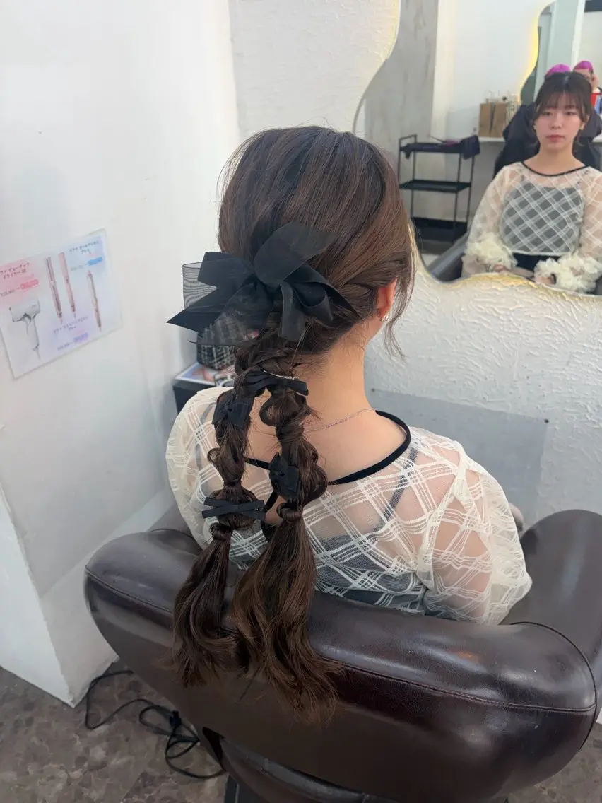 ロング ヘアアレンジ ヘアセット ブリーチ💕カット 💕みゆう💕大宮のヘアスタイル