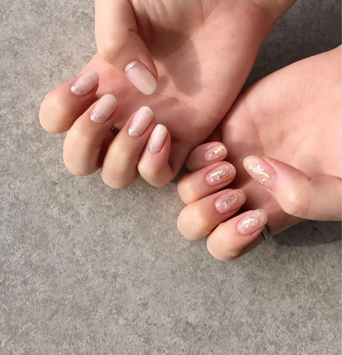 ネイル アートネイル クリアネイル ジェルネイル ニュアンスネイル ホワイト ハンドネイル nail salon Soeurのネイルデザイン