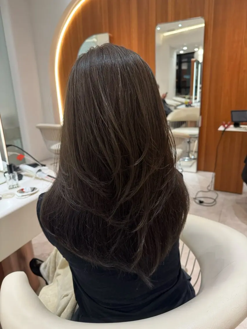 ロング カラー カット トリートメント 透明感カラー 渋谷美容師みひろのヘアスタイル