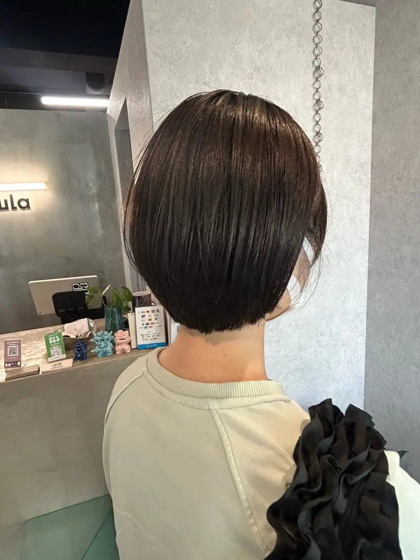 ショート カット ヘアカラー トリートメント 井手 素子のヘアスタイル