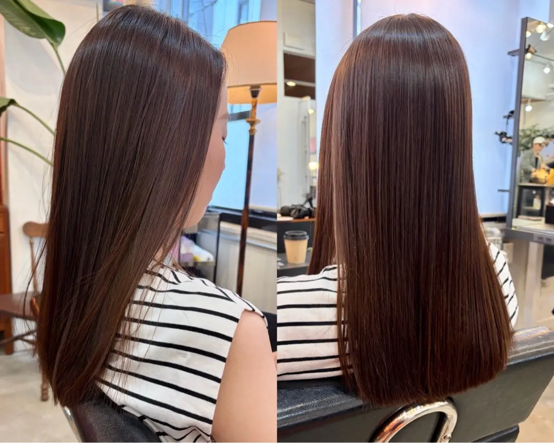 ミディアム カラー カット ヘアカラー トリートメント 下河 宗太のヘアスタイル