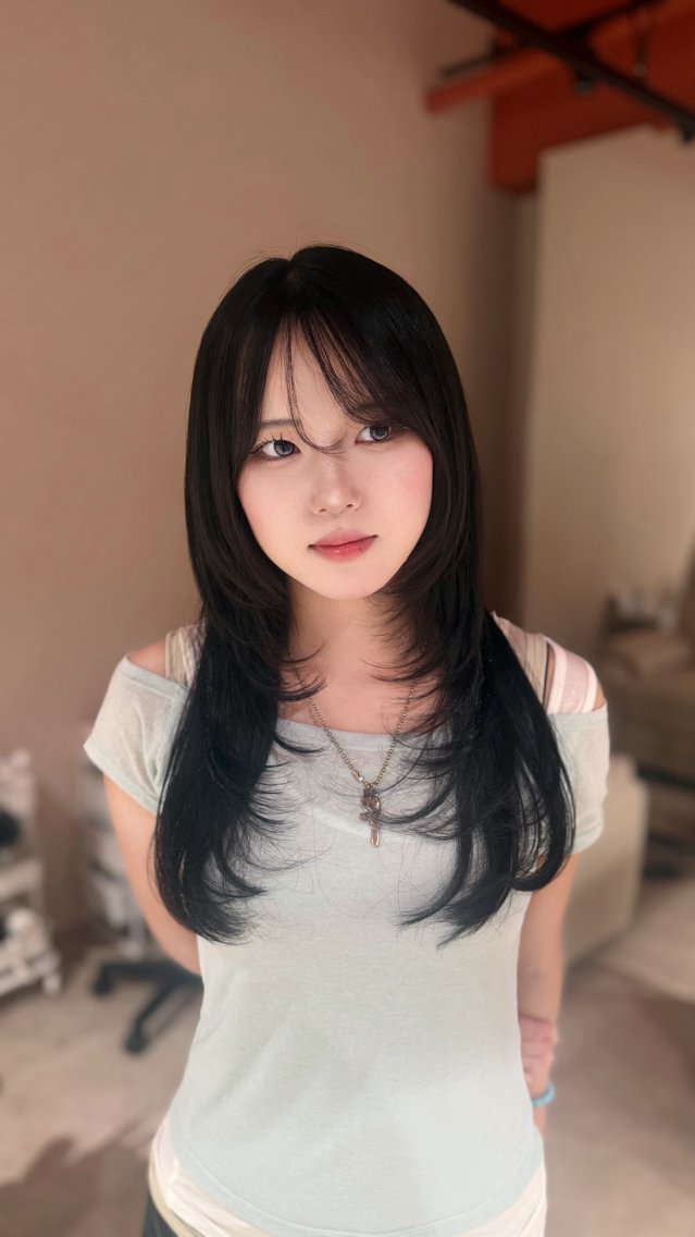セミロング 透明感カラー ♥️/アオイのヘアスタイル