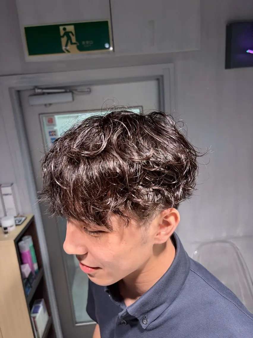 パーマ メンズ カット パーマ ✨川越ブリーチ特化✨ Yumaのヘアスタイル