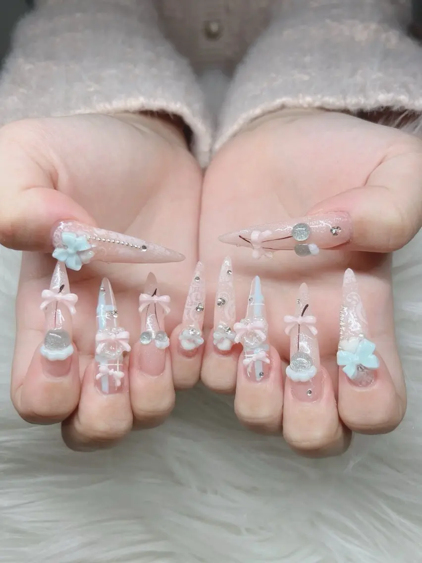 ネイル ハンドネイル Lee Nails チップ長さだし専門店のネイルデザイン