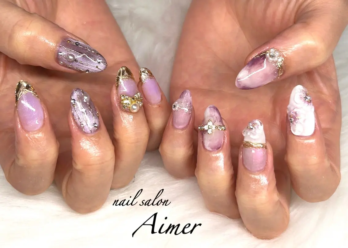 ネイル ハンドネイル nail salon Aimerのネイルデザイン