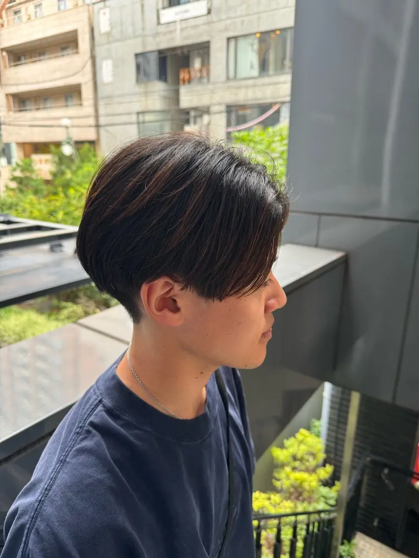 メンズ カット 縮毛矯正 トリートメント 河野 悠のヘアスタイル