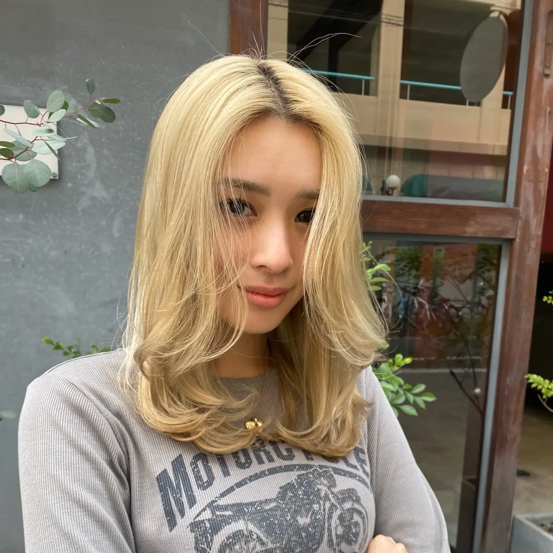 ミディアム カット ヘアカラー 店長【似合わせヘア】 前杉健太のヘアスタイル