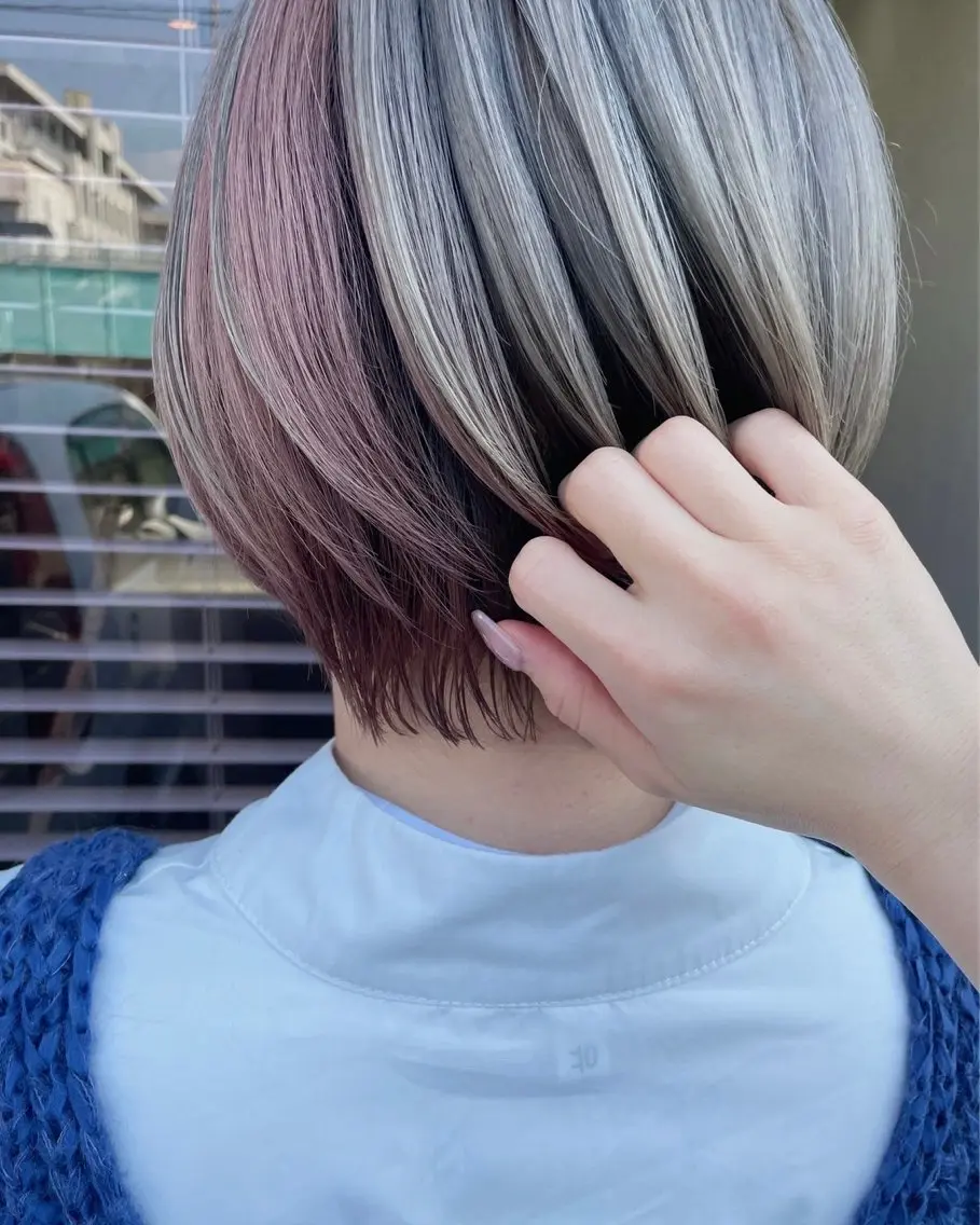 ショート カラー 三浦 悠のヘアスタイル