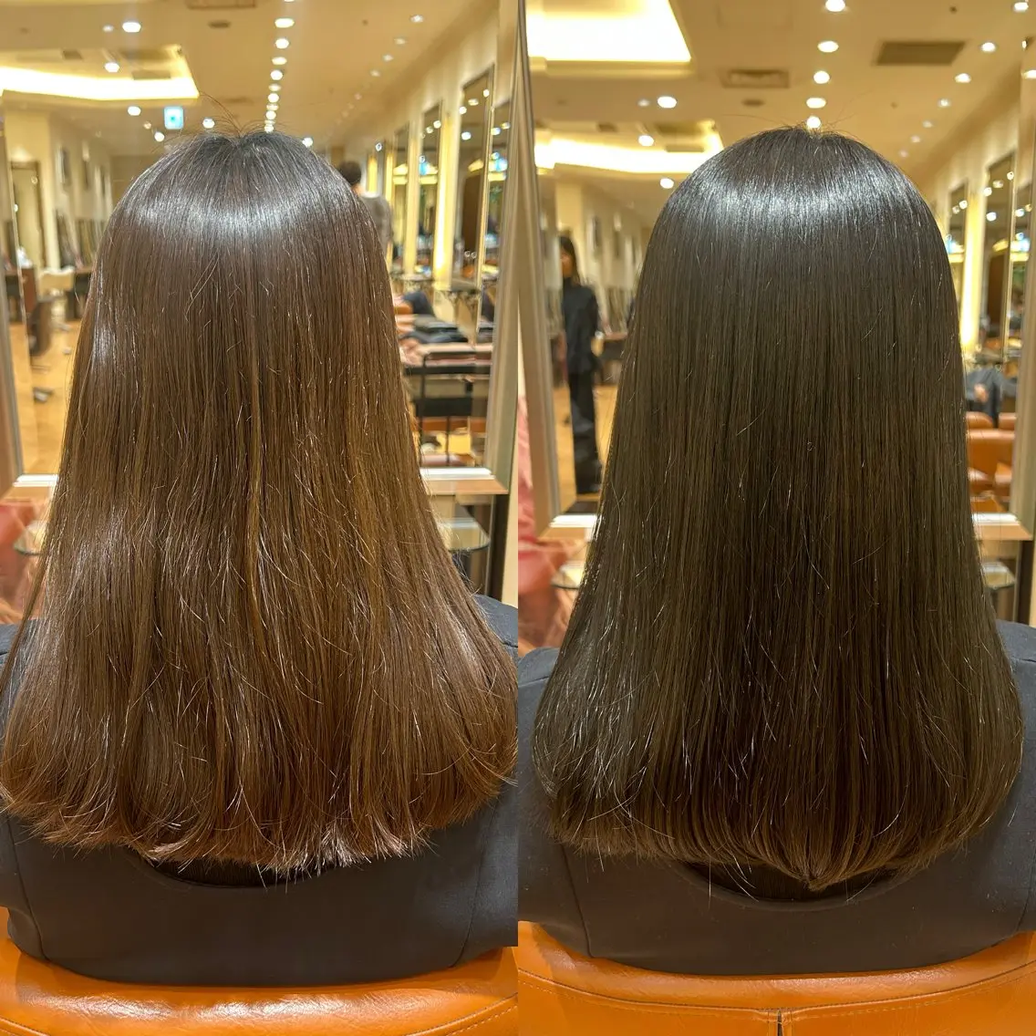 カラー ブラウンカラー オリーブブラウン 髙橋 采来のヘアスタイル