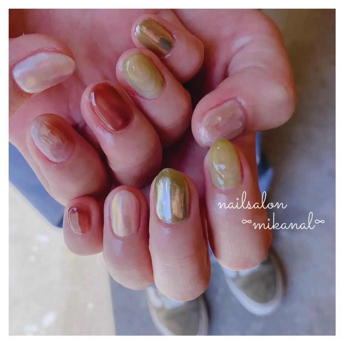 ネイル フットネイル nailsalon ∞ ﾐｶﾅﾙ ∞のネイルデザイン