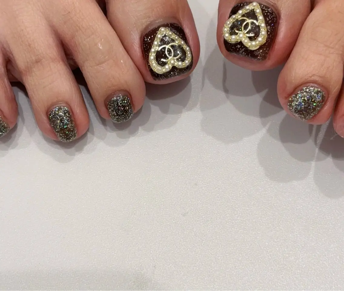 ネイル フットネイル ジェルネイル フットネイル Ann nailのネイルデザイン