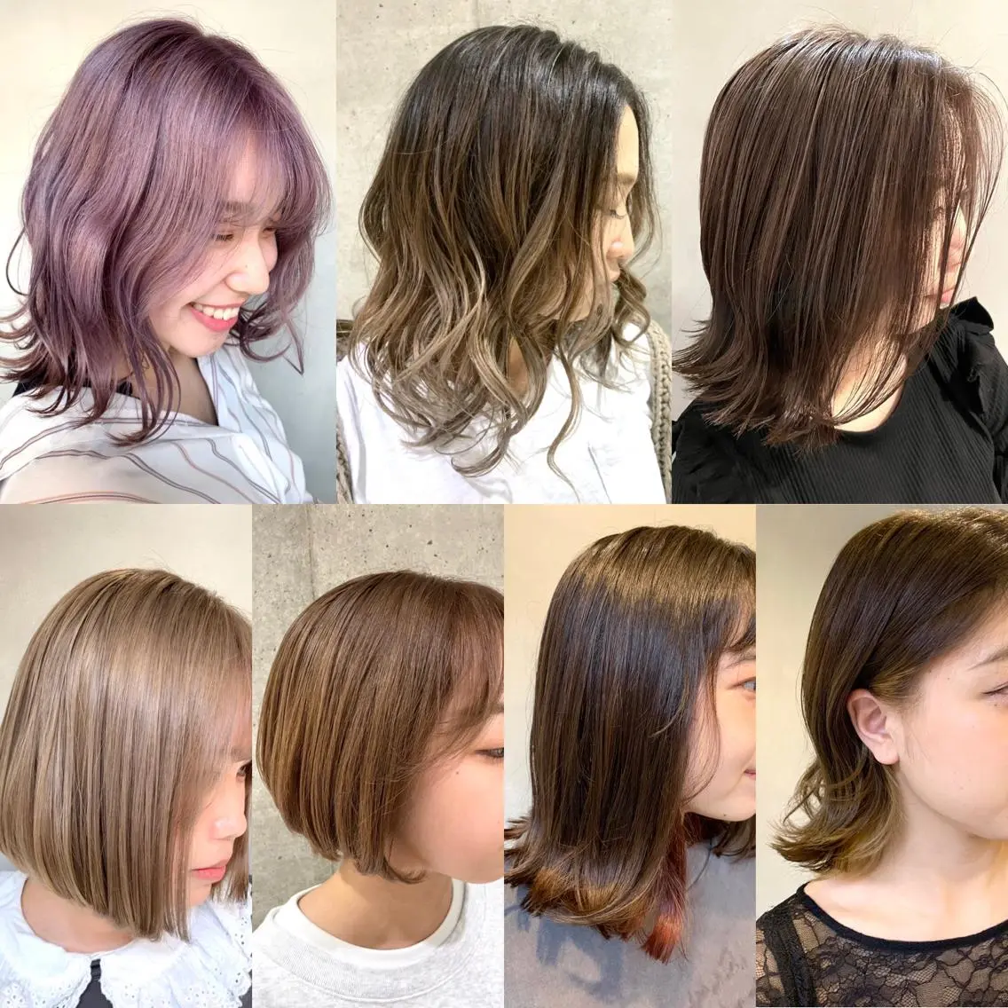 ミディアム カラー ヘアカラー ハイライトが 得意なニキです😊のヘアスタイル