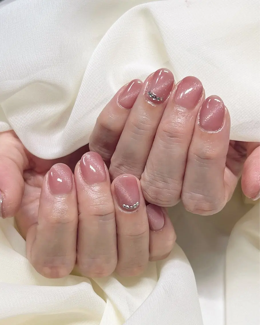 ネイル フラッシュネイル マグネットネイル ショートネイル nail salon MUAのネイルデザイン