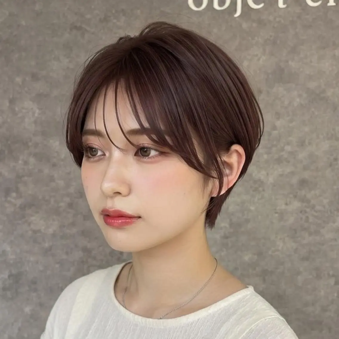 ショート 丸みショート ショートヘア obje't cielのヘアスタイル