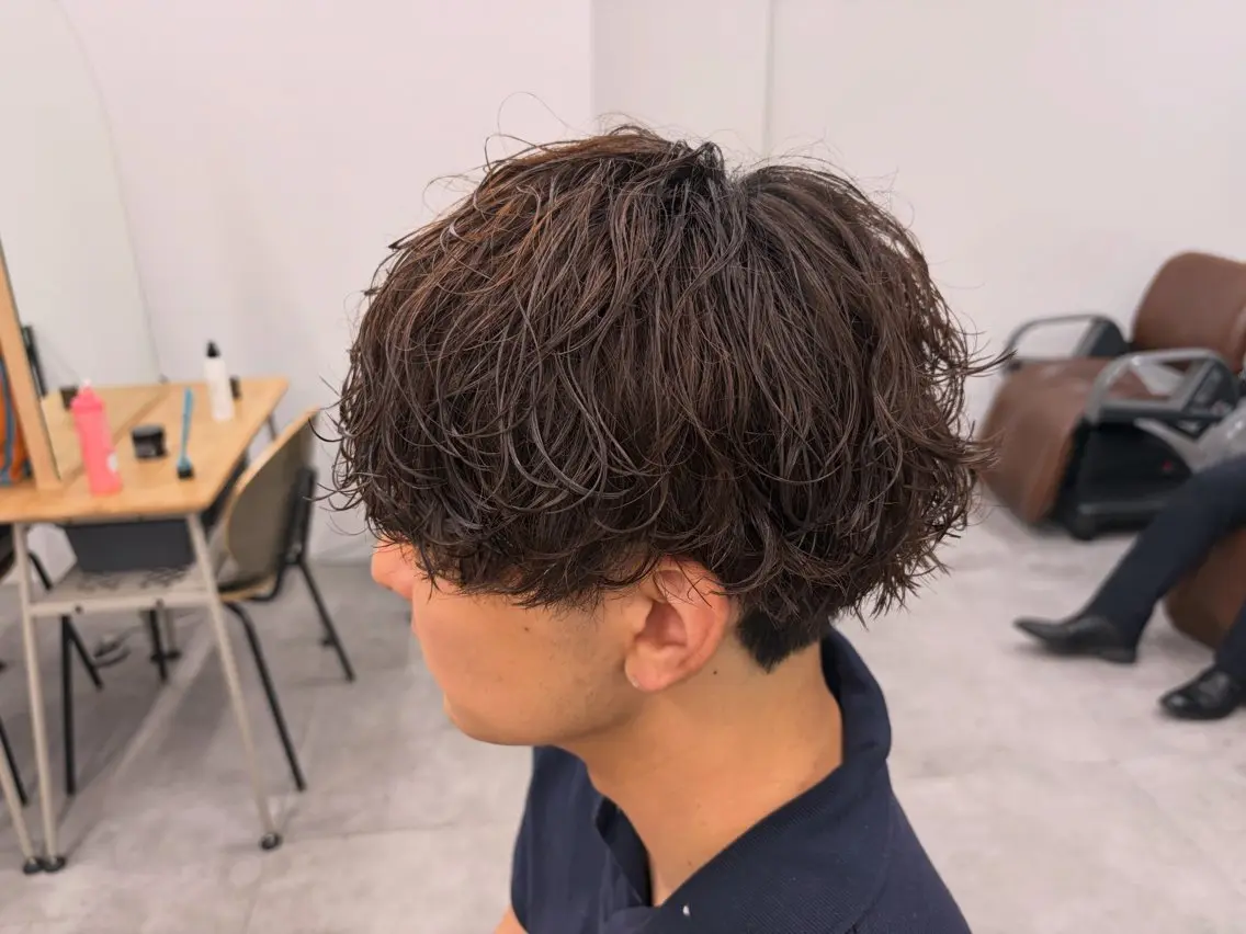 ショート パーマ カット パーマ メンズパーマ外屋敷 航のヘアスタイル