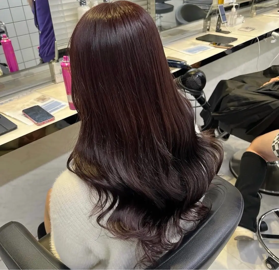 ロング カラー ヘアアレンジ 透明感カラー 韓国風カラー 韓国風ヘア 渋谷カラーモデル募集 🤍【Ayaka】のヘアスタイル