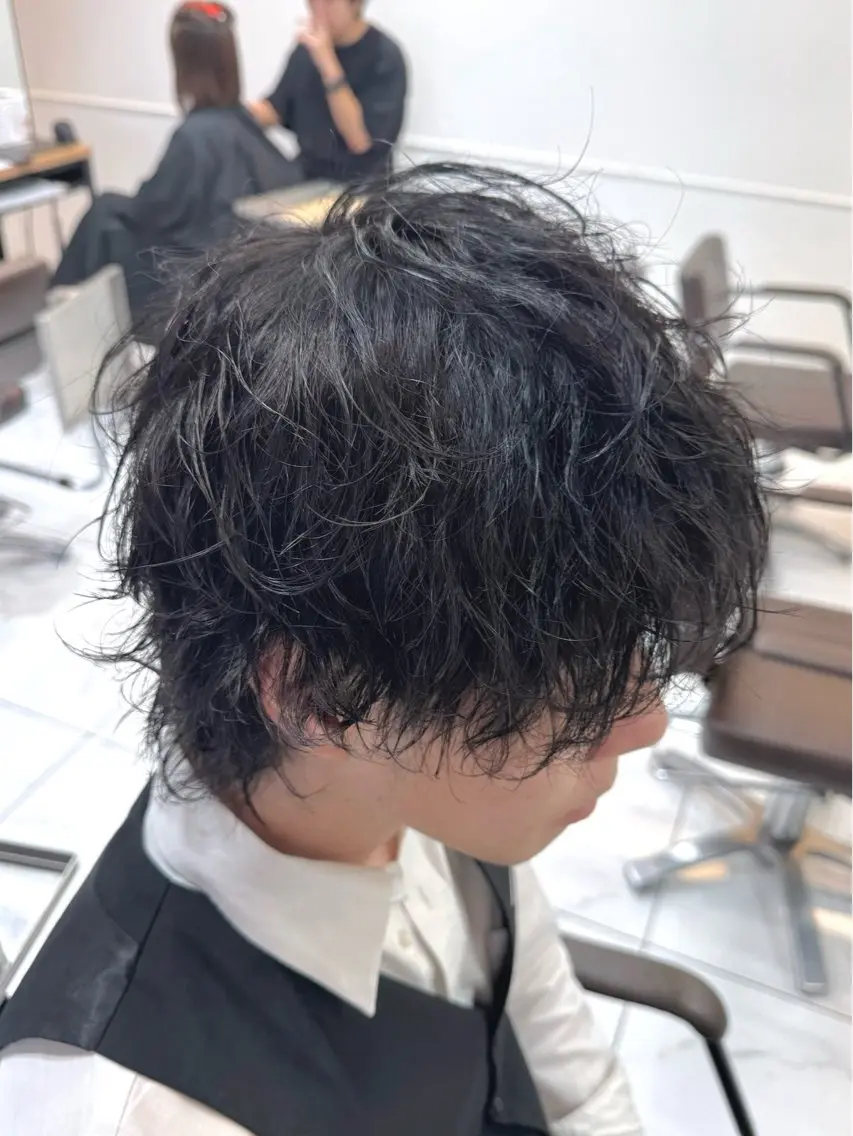 パーマ メンズ 八木菜美 似合わせ/ニュアンスのヘアスタイル