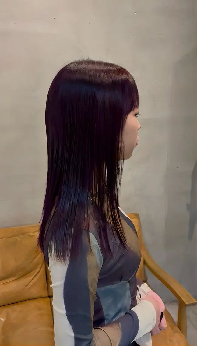 ロング カラー 佐々木 蓮のヘアスタイル