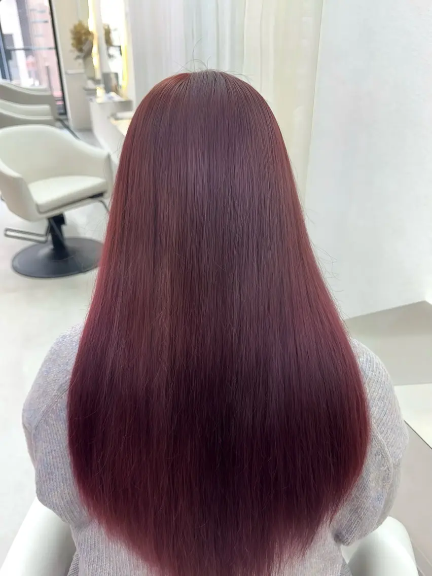 ロング ヘアカラー 韓国ヘア‎🪽 あんじぇ‎🤍池袋のヘアスタイル