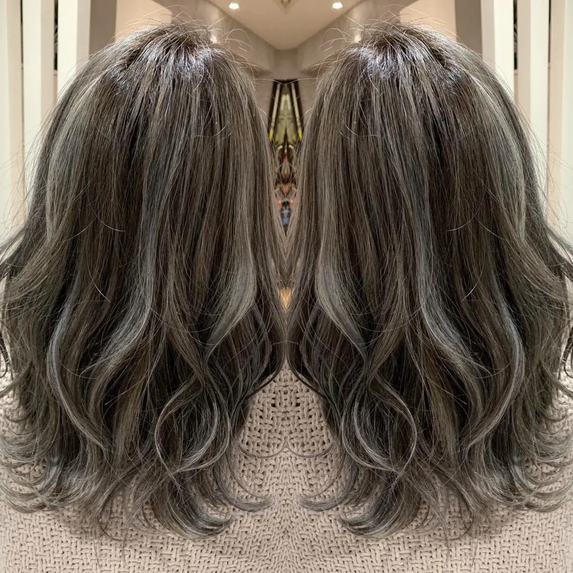 セミロング カラー 髪質改善will hairdesignのヘアスタイル