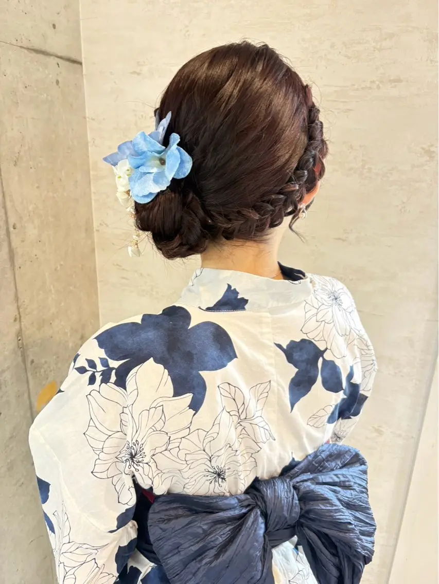 ロング ヘアアレンジ 着付け 美髪× ヘアセット✨Araiのヘアスタイル