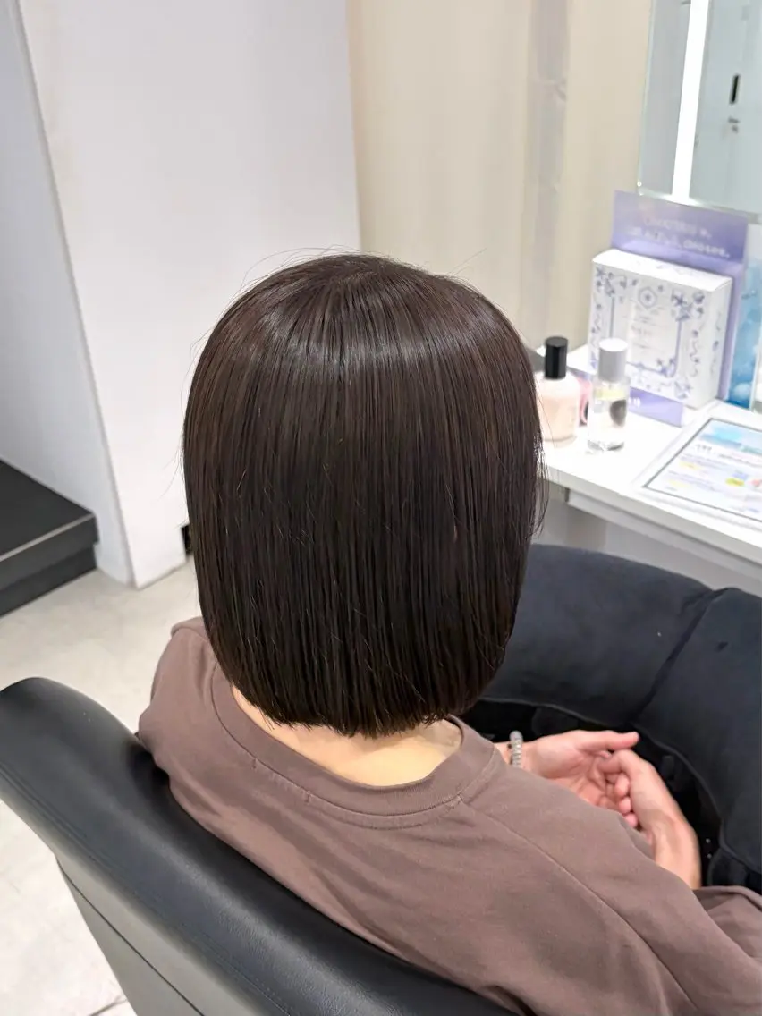 ミディアム カラー カット ヘアカラー ヘアセット グレージュ/ベージュ /経堂/sana🌱のヘアスタイル