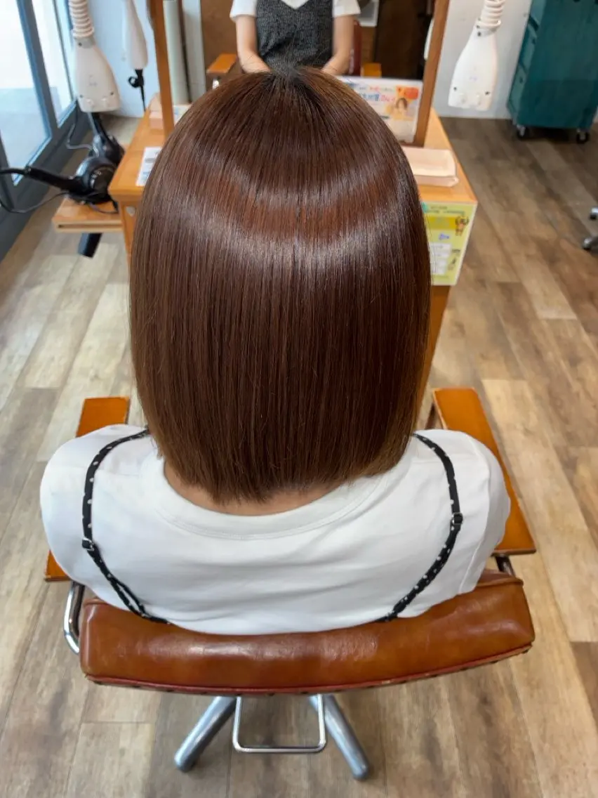ミディアム カラー ヘアカラー トリートメント 梅地 湊太/カラーモデルのヘアスタイル