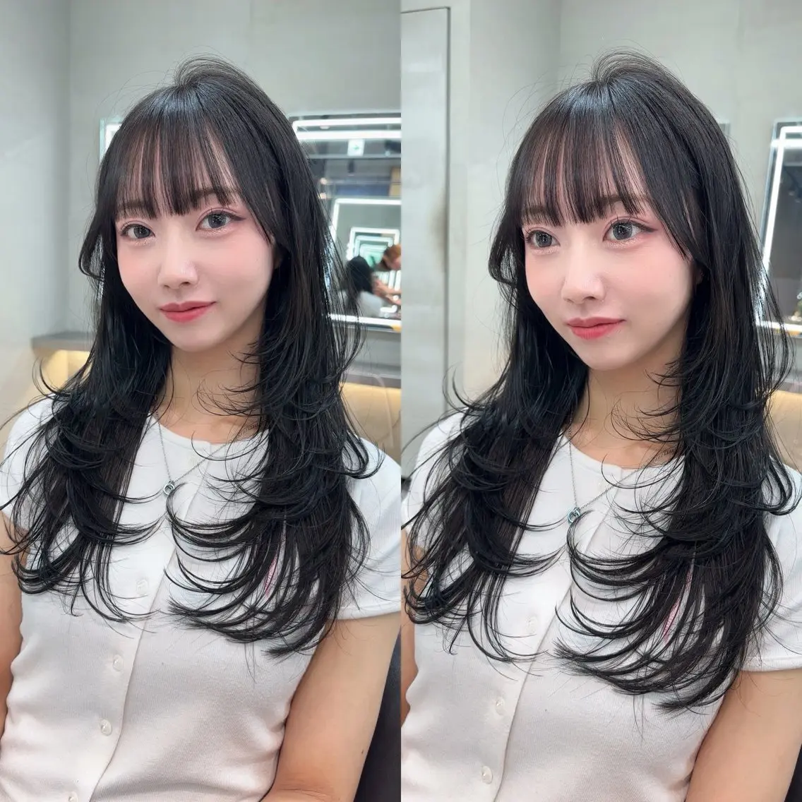 ロング カラー ベージュカラー ブリーチ 透明感カラー ブリーチなしカラー 髪質改善 カット ヘアカラー 縮毛矯正 トリートメント ✨髪質改善特化✨副 店長椎葉信乃介のヘアスタイル