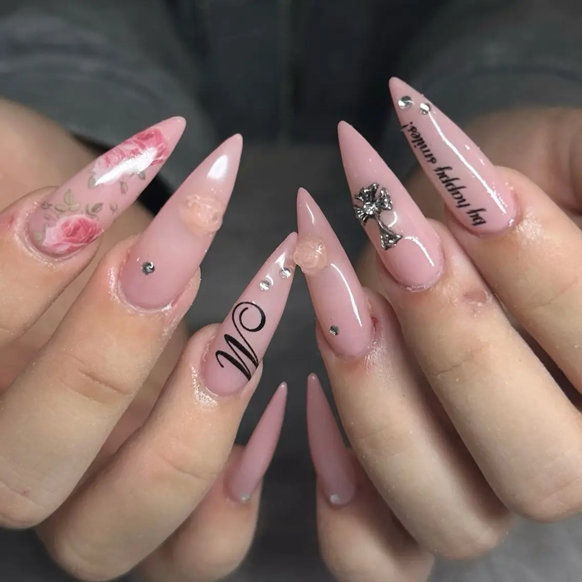 【オフなし】🤍1cm以上の長さだし/チップスカルプ持ち込みデザイン✨アート10本までの写真