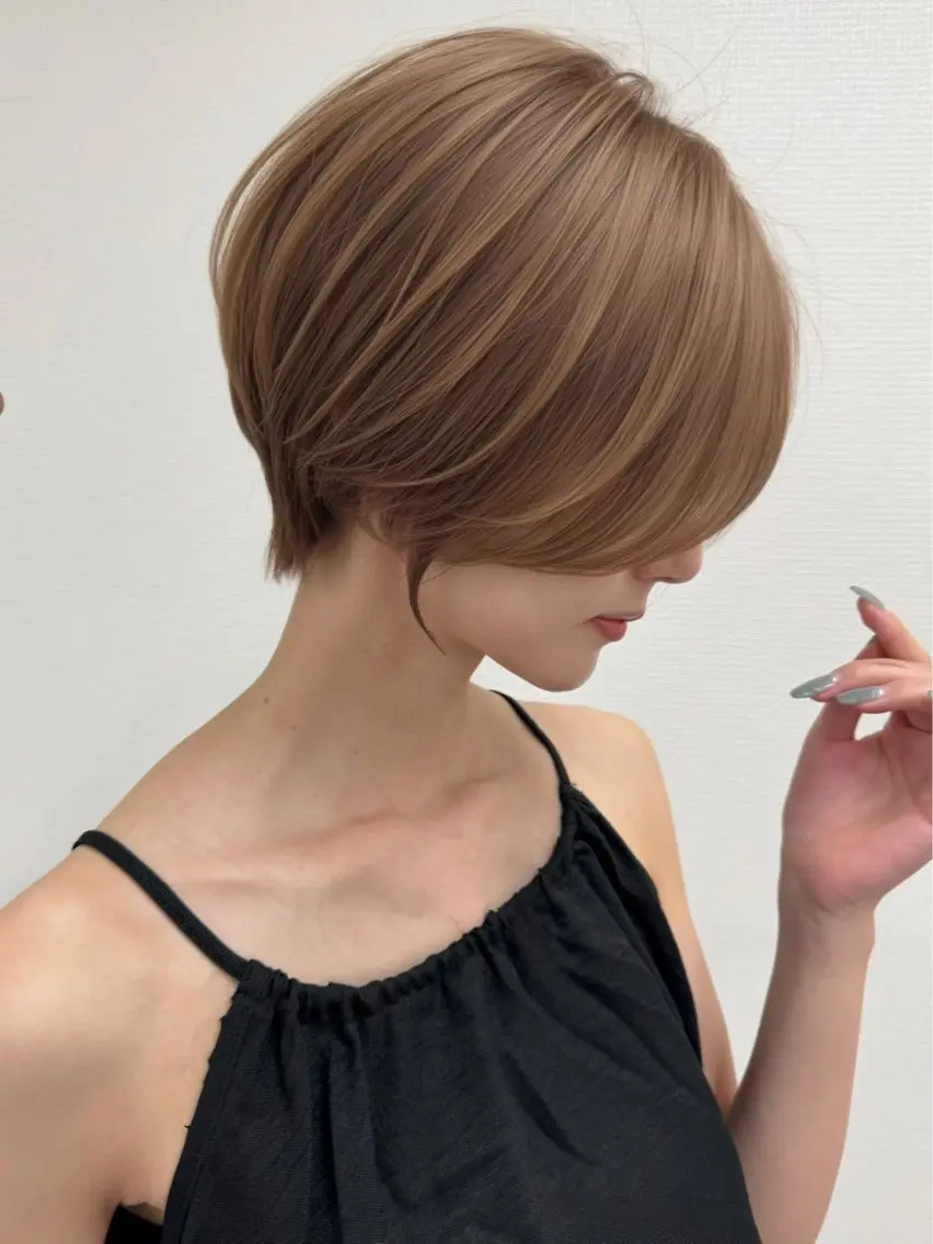 ショート カラー ヘアアレンジ ヘアカラー 🫧透明感カラー/ Wカラー🫧namiのヘアスタイル