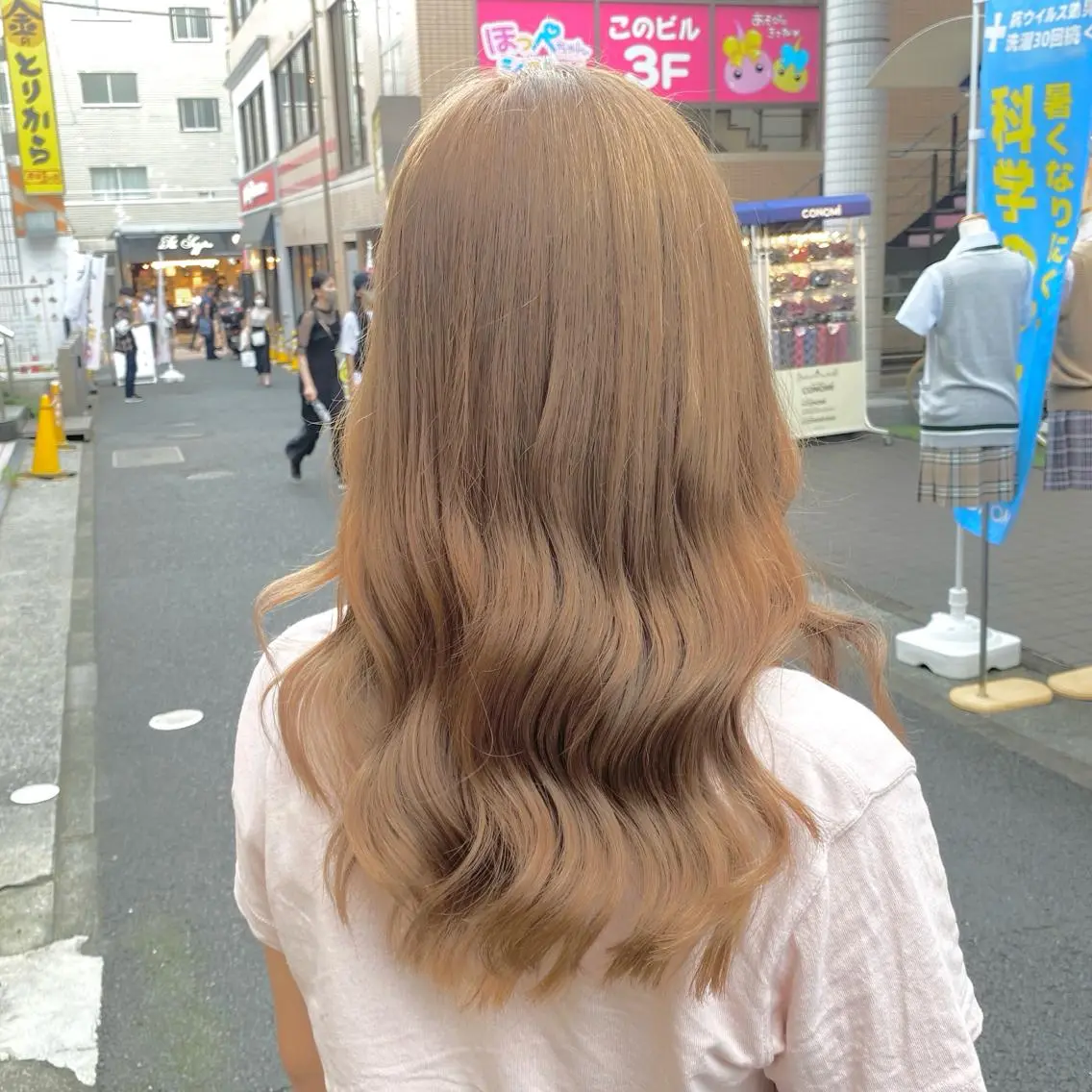 ロング カラー ヘアアレンジ メンズ キッズ ブリーチの髪様 MASATOのヘアスタイル